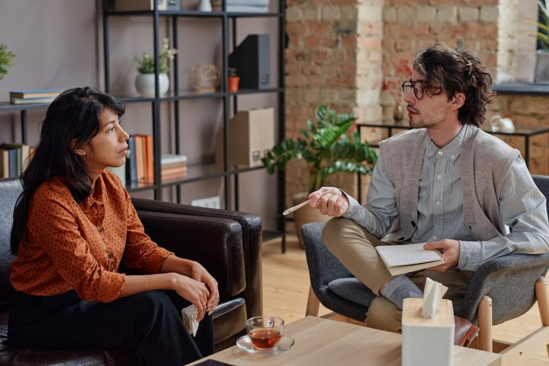 Psychologist Working With Woman